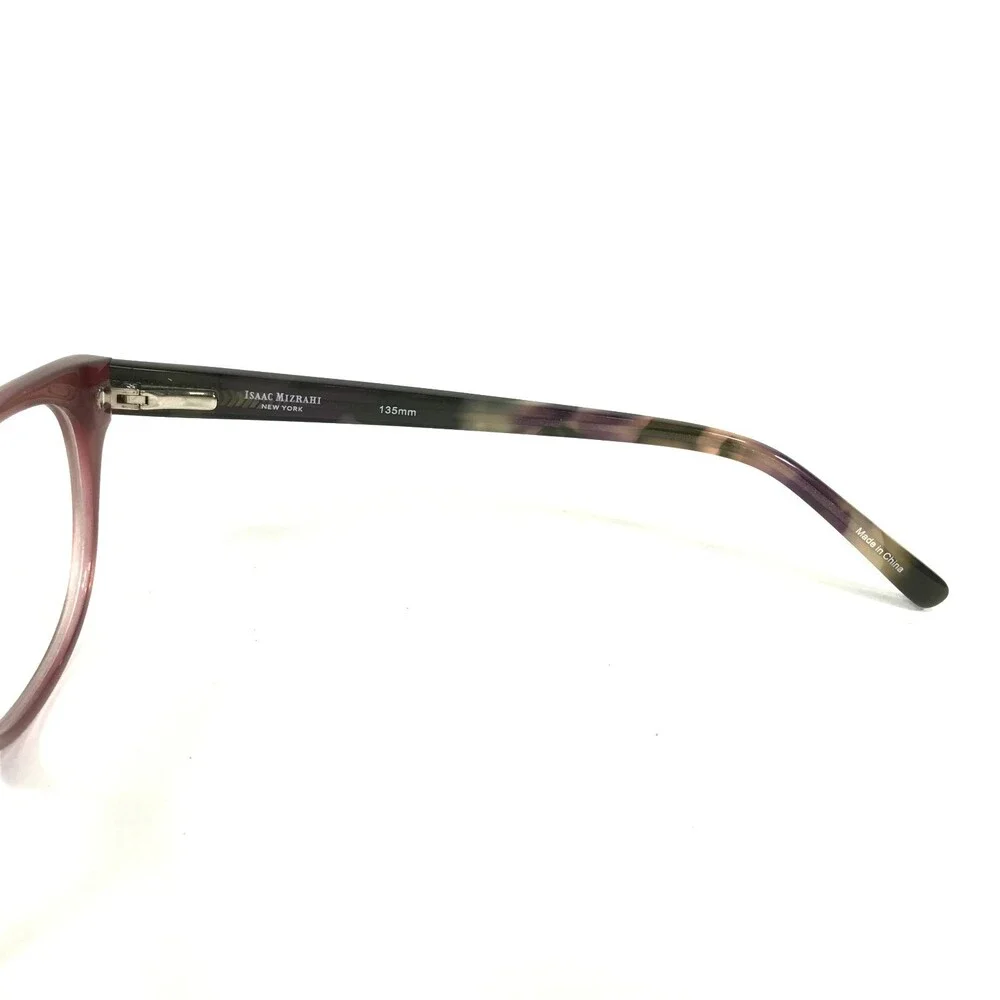 Isaac Mizrahi Eyeglasses Frames IM30034 Clear Purple Tortoise Cat Eye 52-16-135